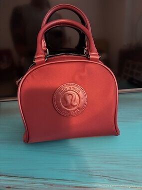 lululemon athletica Coral-Red Mini Dome Satchel